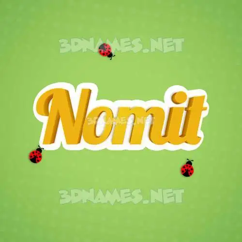 nomit in Ladybugs style - 3D name wallpaper nomit in Ladybugs style - 3D name wallpaper