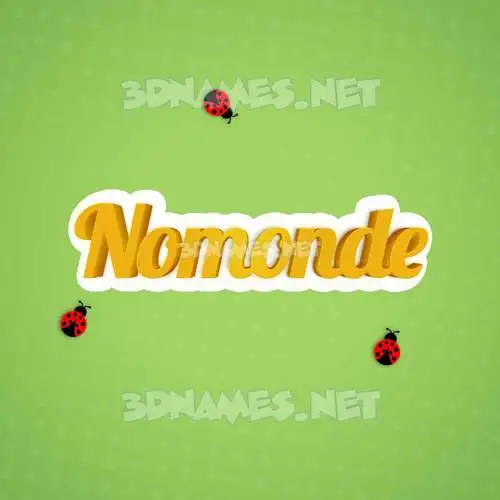 nomonde in Ladybugs style - 3D name wallpaper nomonde in Ladybugs style - 3D name wallpaper