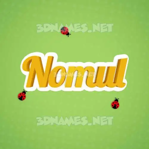 nomul in Ladybugs style - 3D name wallpaper nomul in Ladybugs style - 3D name wallpaper