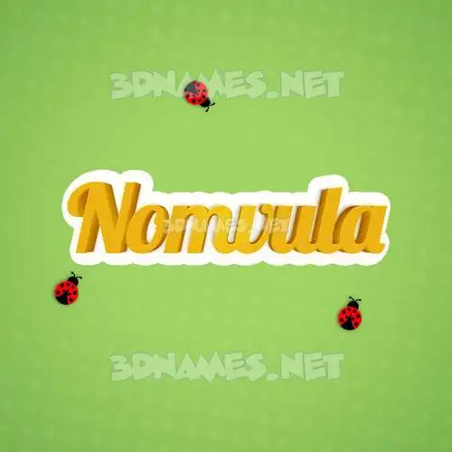 nomvula in Ladybugs style - 3D name wallpaper nomvula in Ladybugs style - 3D name wallpaper