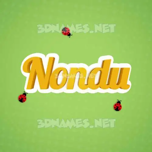 nondu in Ladybugs style - 3D name wallpaper nondu in Ladybugs style - 3D name wallpaper