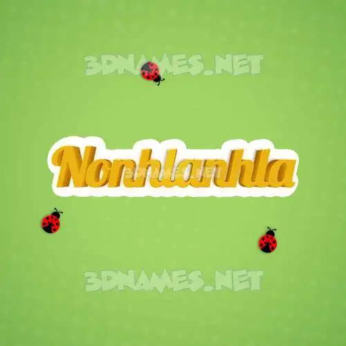 nonhlanhla in Ladybugs style - 3D name wallpaper nonhlanhla in Ladybugs style - 3D name wallpaper