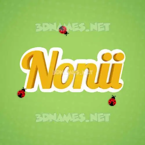 nonii in Ladybugs style - 3D name wallpaper nonii in Ladybugs style - 3D name wallpaper