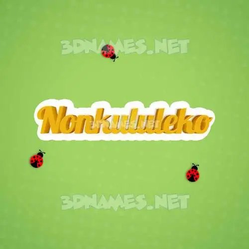 nonkululeko in Ladybugs style - 3D name wallpaper nonkululeko in Ladybugs style - 3D name wallpaper
