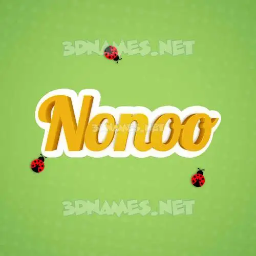 nonoo in Ladybugs style - 3D name wallpaper nonoo in Ladybugs style - 3D name wallpaper