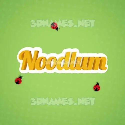 noodlum in Ladybugs style - 3D name wallpaper noodlum in Ladybugs style - 3D name wallpaper