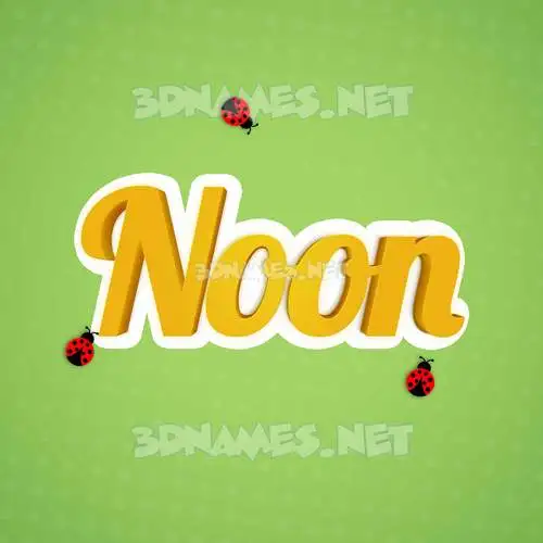 noon in Ladybugs style - 3D name wallpaper noon in Ladybugs style - 3D name wallpaper
