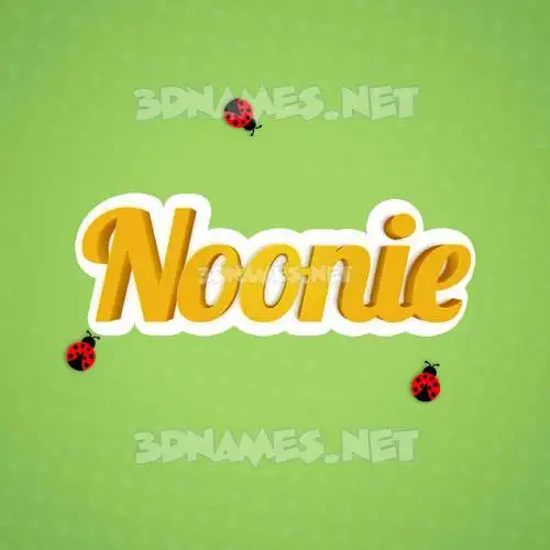noonie in Ladybugs style - 3D name wallpaper noonie in Ladybugs style - 3D name wallpaper