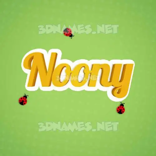 noony in Ladybugs style - 3D name wallpaper noony in Ladybugs style - 3D name wallpaper