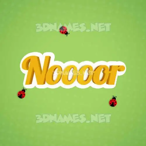 noooor in Ladybugs style - 3D name wallpaper noooor in Ladybugs style - 3D name wallpaper