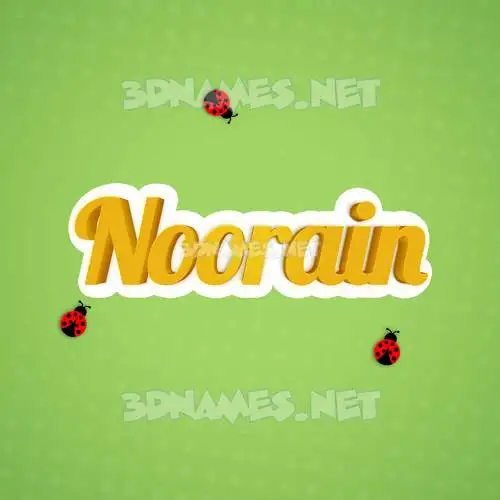 noorain in Ladybugs style - 3D name wallpaper noorain in Ladybugs style - 3D name wallpaper