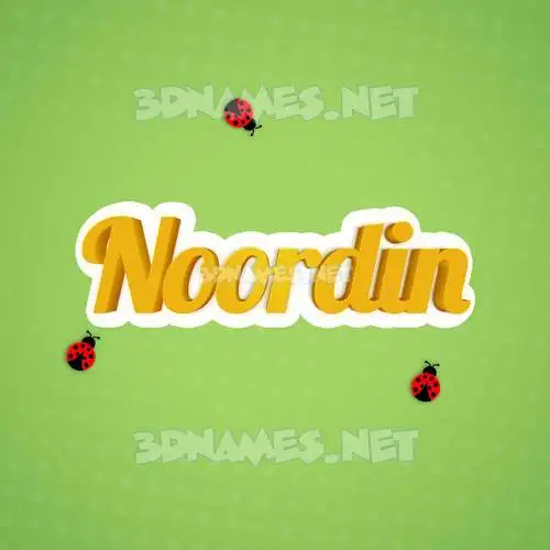 noordin in Ladybugs style - 3D name wallpaper noordin in Ladybugs style - 3D name wallpaper
