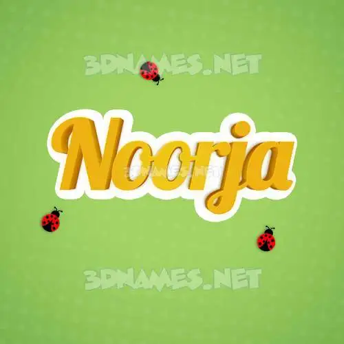 noorja in Ladybugs style - 3D name wallpaper noorja in Ladybugs style - 3D name wallpaper
