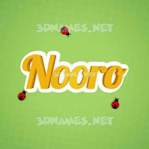 nooro in Ladybugs style - 3D name wallpaper nooro in Ladybugs style - 3D name wallpaper