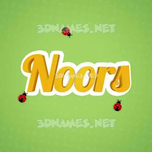 noors in Ladybugs style - 3D name wallpaper noors in Ladybugs style - 3D name wallpaper