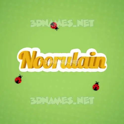noorulain in Ladybugs style - 3D name wallpaper noorulain in Ladybugs style - 3D name wallpaper