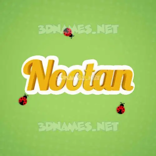 nootan in Ladybugs style - 3D name wallpaper nootan in Ladybugs style - 3D name wallpaper