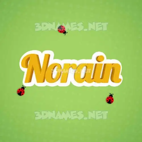 norain in Ladybugs style - 3D name wallpaper norain in Ladybugs style - 3D name wallpaper