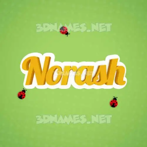 norash in Ladybugs style - 3D name wallpaper norash in Ladybugs style - 3D name wallpaper