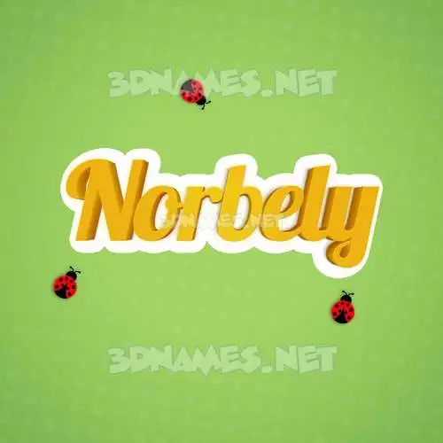 norbely in Ladybugs style - 3D name wallpaper norbely in Ladybugs style - 3D name wallpaper