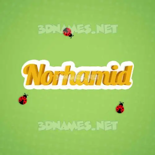 norhamid in Ladybugs style - 3D name wallpaper norhamid in Ladybugs style - 3D name wallpaper