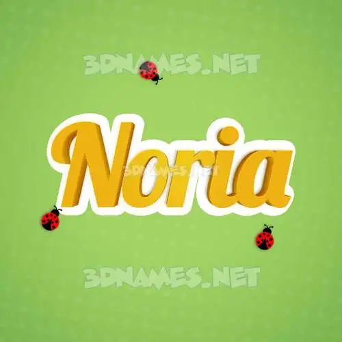 noria in Ladybugs style - 3D name wallpaper