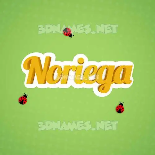 noriega in Ladybugs style - 3D name wallpaper