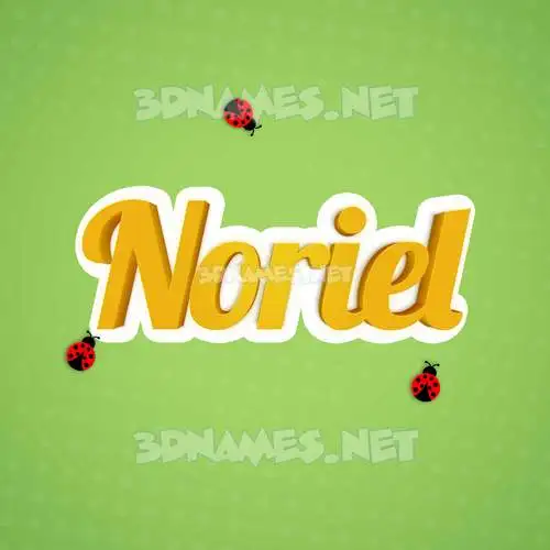 noriel in Ladybugs style - 3D name wallpaper noriel in Ladybugs style - 3D name wallpaper