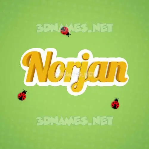 norjan in Ladybugs style - 3D name wallpaper norjan in Ladybugs style - 3D name wallpaper