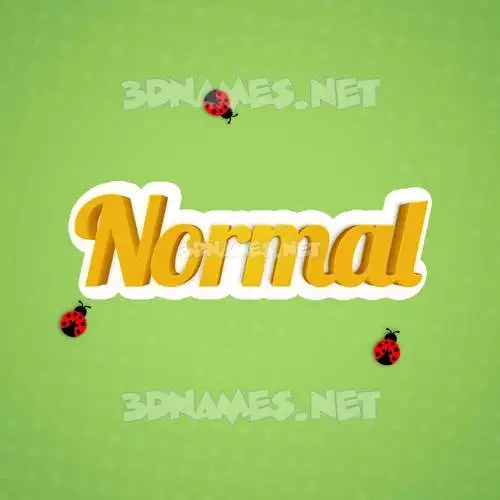 normal in Ladybugs style - 3D name wallpaper normal in Ladybugs style - 3D name wallpaper