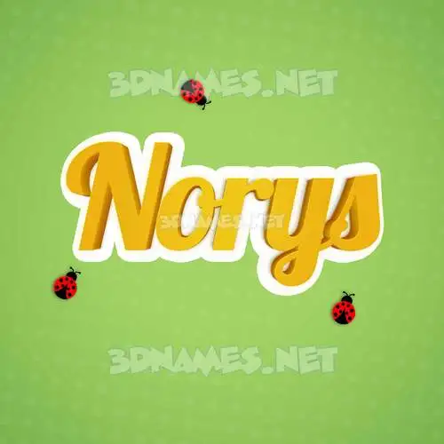 norys in Ladybugs style - 3D name wallpaper norys in Ladybugs style - 3D name wallpaper