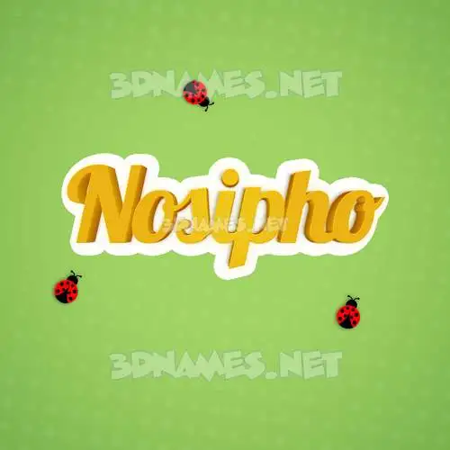 nosipho in Ladybugs style - 3D name wallpaper nosipho in Ladybugs style - 3D name wallpaper