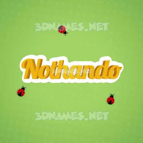 nothando in Ladybugs style - 3D name wallpaper nothando in Ladybugs style - 3D name wallpaper