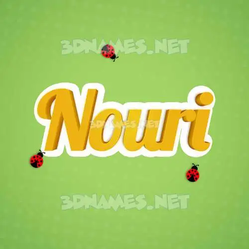 nouri in Ladybugs style - 3D name wallpaper nouri in Ladybugs style - 3D name wallpaper