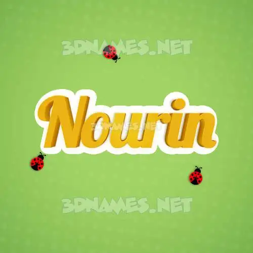 nourin in Ladybugs style - 3D name wallpaper nourin in Ladybugs style - 3D name wallpaper