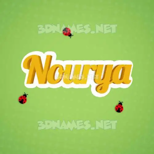 nourya in Ladybugs style - 3D name wallpaper nourya in Ladybugs style - 3D name wallpaper