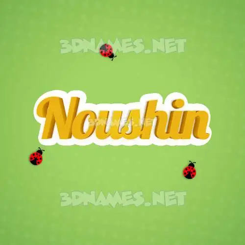 noushin in Ladybugs style - 3D name wallpaper noushin in Ladybugs style - 3D name wallpaper
