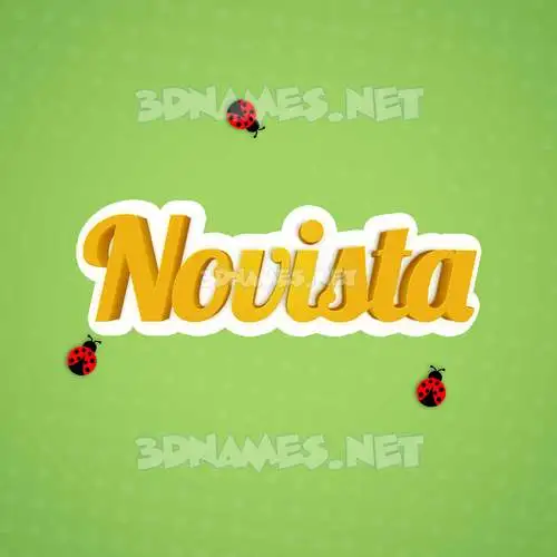 novista in Ladybugs style - 3D name wallpaper novista in Ladybugs style - 3D name wallpaper