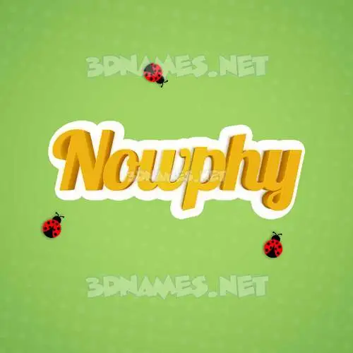 nowphy in Ladybugs style - 3D name wallpaper nowphy in Ladybugs style - 3D name wallpaper