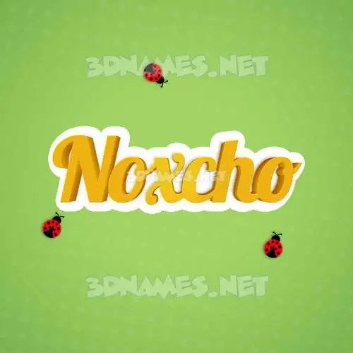 noxcho in Ladybugs style - 3D name wallpaper noxcho in Ladybugs style - 3D name wallpaper