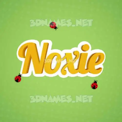 noxie in Ladybugs style - 3D name wallpaper