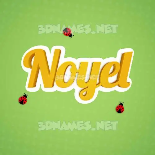 noyel in Ladybugs style - 3D name wallpaper noyel in Ladybugs style - 3D name wallpaper