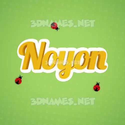 noyon in Ladybugs style - 3D name wallpaper noyon in Ladybugs style - 3D name wallpaper
