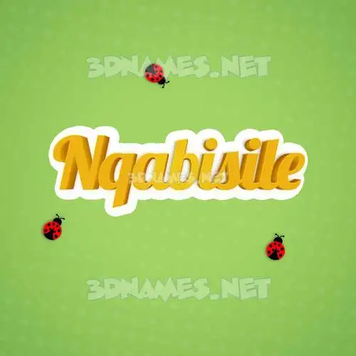 nqabisile in Ladybugs style - 3D name wallpaper nqabisile in Ladybugs style - 3D name wallpaper