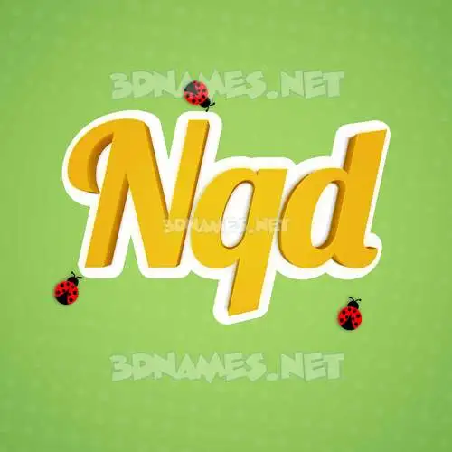 nqd in Ladybugs style - 3D name wallpaper nqd in Ladybugs style - 3D name wallpaper