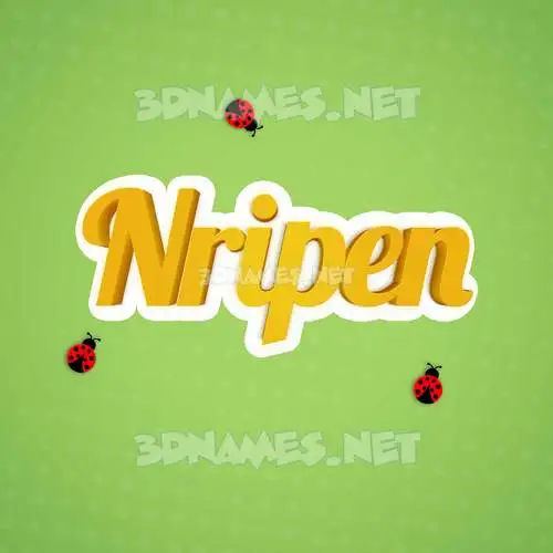 nripen in Ladybugs style - 3D name wallpaper nripen in Ladybugs style - 3D name wallpaper
