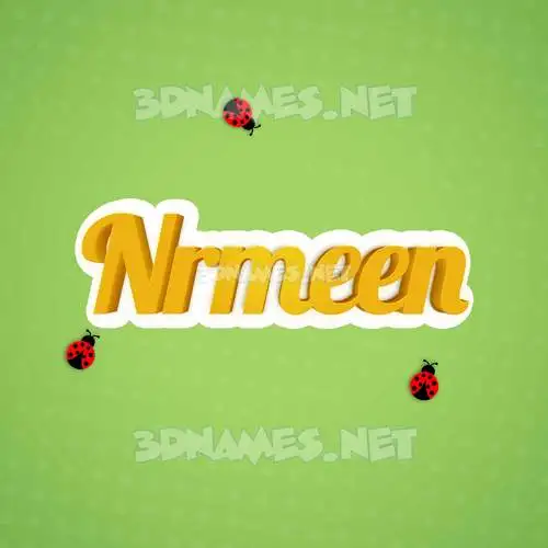 nrmeen in Ladybugs style - 3D name wallpaper nrmeen in Ladybugs style - 3D name wallpaper