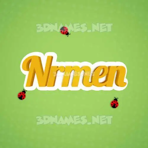 nrmen in Ladybugs style - 3D name wallpaper nrmen in Ladybugs style - 3D name wallpaper