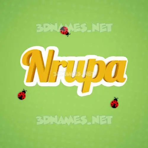 nrupa in Ladybugs style - 3D name wallpaper nrupa in Ladybugs style - 3D name wallpaper