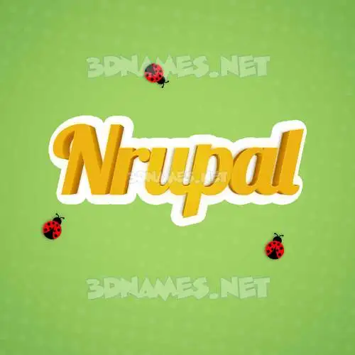 nrupal in Ladybugs style - 3D name wallpaper nrupal in Ladybugs style - 3D name wallpaper
